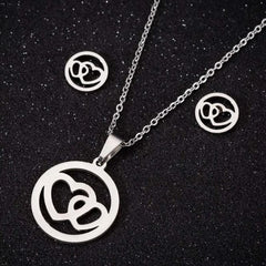 Stainless Steel Love Heart Necklaces For Women