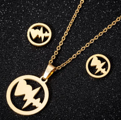 Stainless Steel Love Heart Necklaces For Women