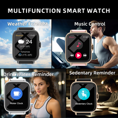 Smart Fitness Watch with Heart Rate, Blood Pressure & Step Tracker