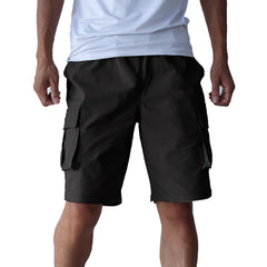 Plus Size Stretch Casual Overalls Shorts for Men