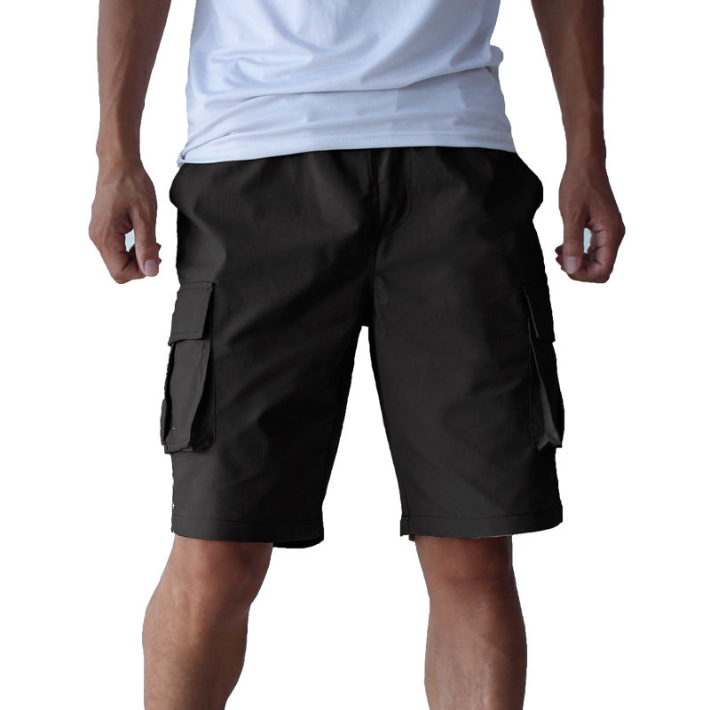 Plus Size Stretch Casual Overalls Shorts for Men