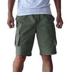 Plus Size Stretch Casual Overalls Shorts for Men